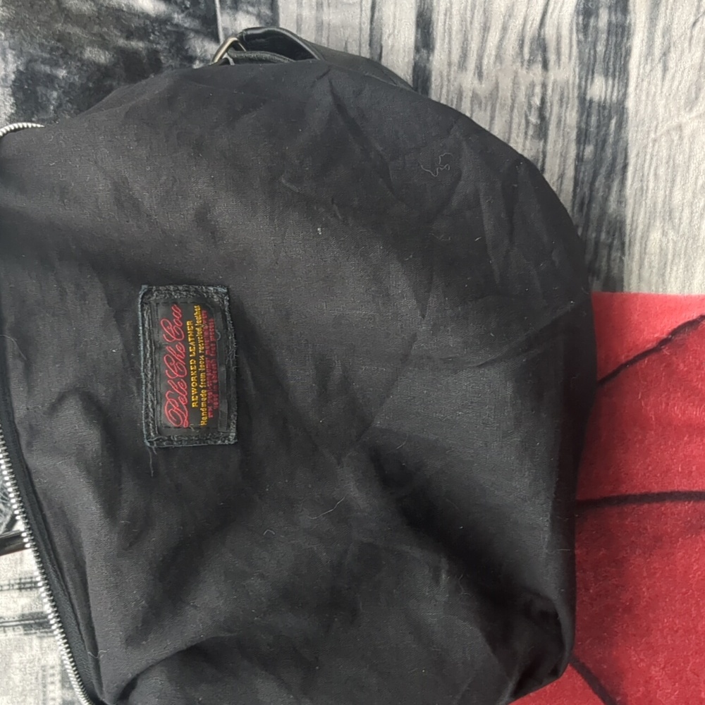 Pele Che Coco Black Leather Bag - Picture 8 of 14